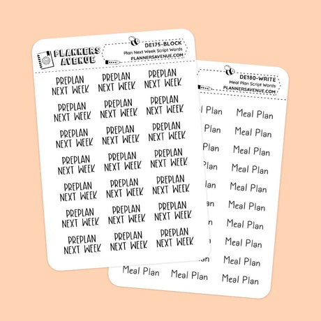 Script Word Stickers