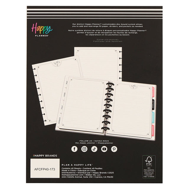 Happy Planner Eternal Stars Classic Fill Paper - Dot Lined