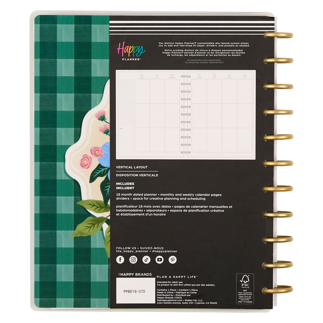 Happy Planner 2026 - 2027 Country Charm Big 18 Month Dated Vertical