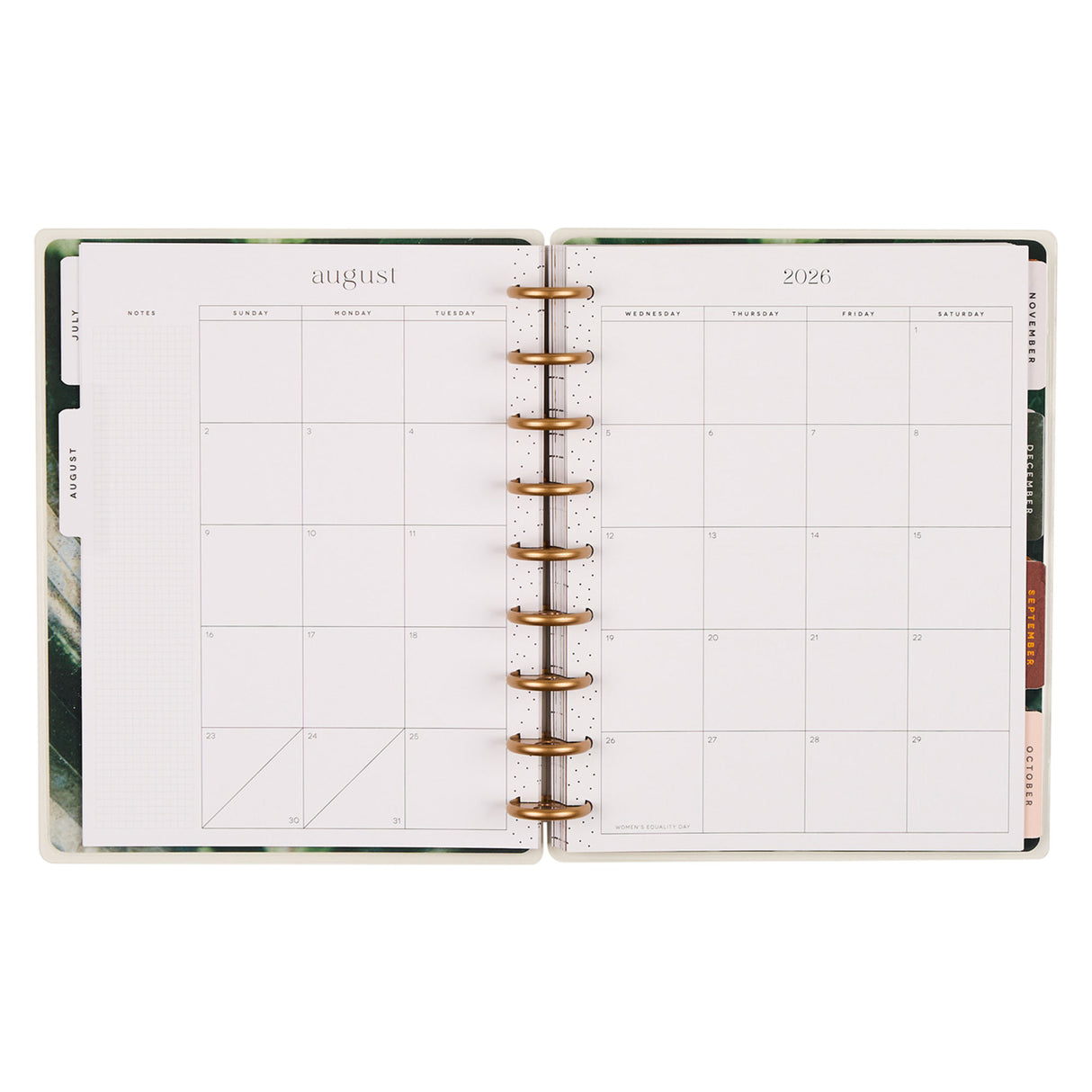 Happy Planner 2026 - 2027 Modern Nature Wellness Classic 12 Month Dated