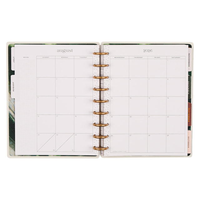 Happy Planner 2026 - 2027 Modern Nature Wellness Classic 12 Month Dated