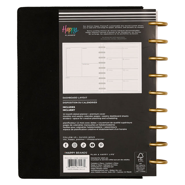 Happy Planner 2026 - 2027 Eternal Stars Classic Dashboard 12 Month Dated - SPECIALTY Cover