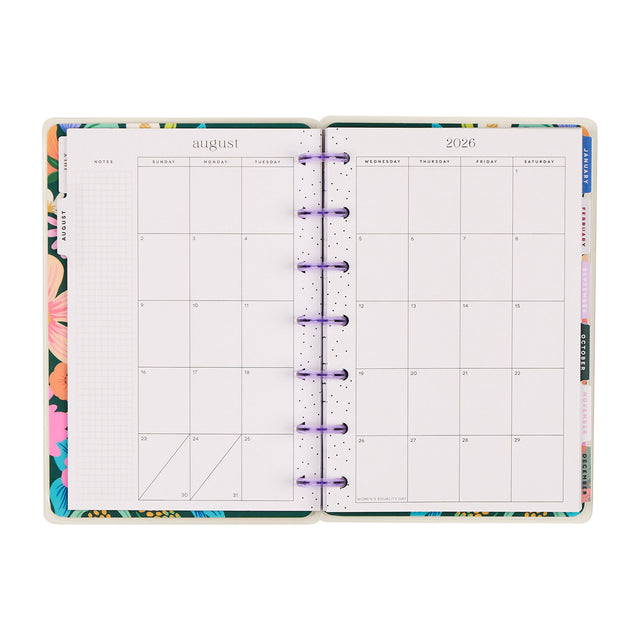 Happy Planner 2026 - 2027 "Golden Garden" Mini 12 Month Dated - Dashboard