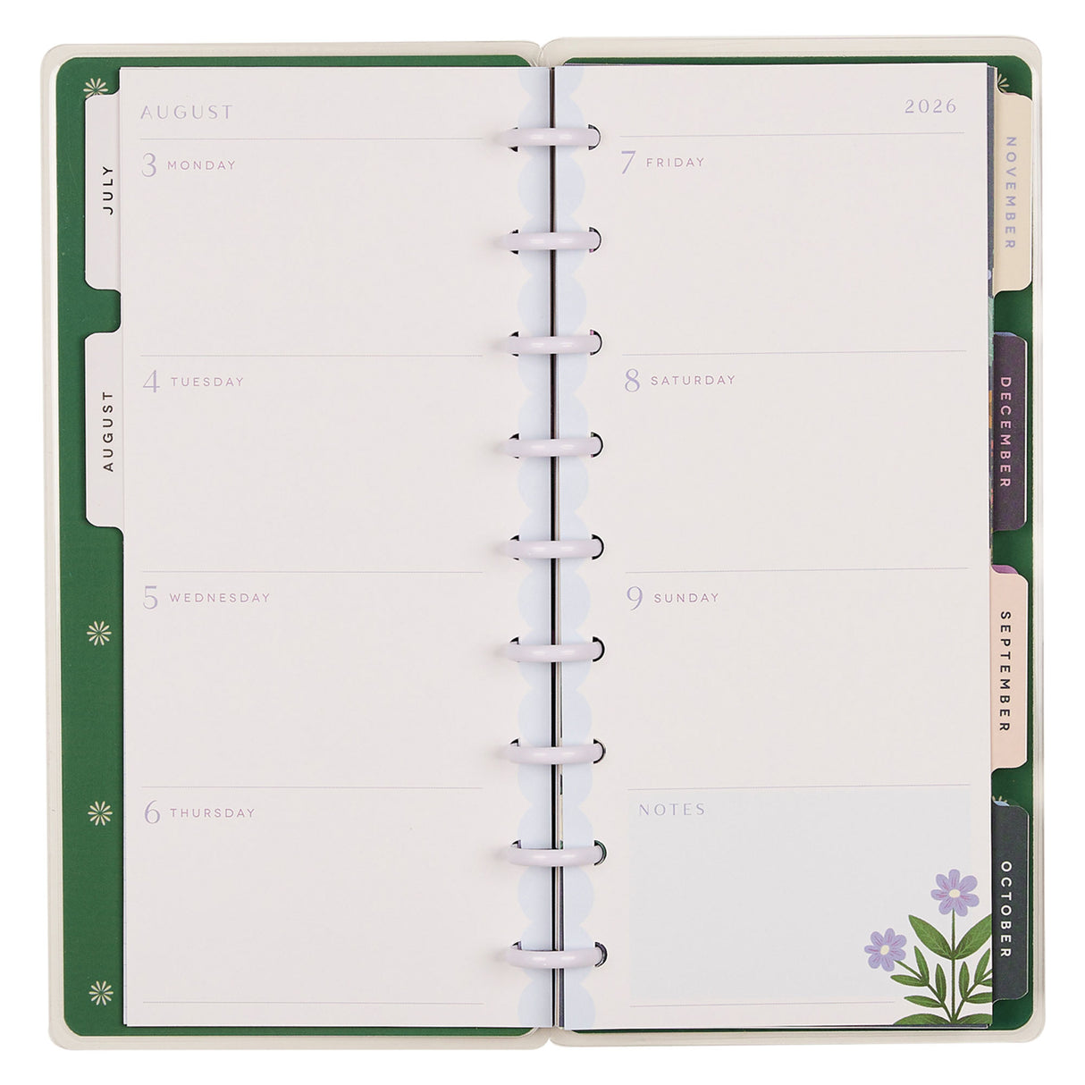 Happy Planner 2026 - 2027 "Spring Tapestry" Skinny Classic 12 Month Dated - Horizontal