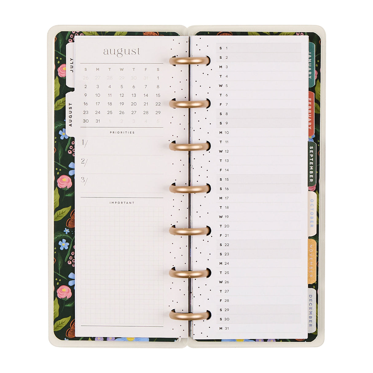 Happy Planner 2026 - 2027 Country Charm Skinny Mini 12 Month Dated - Horizontal