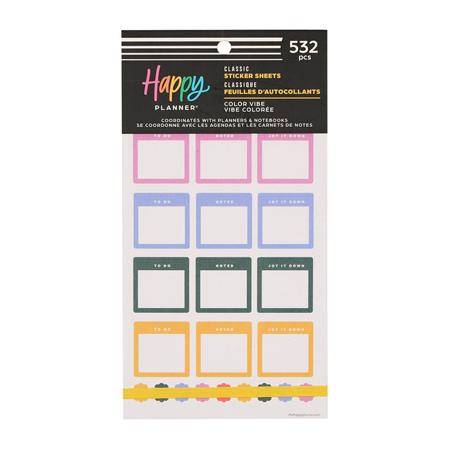 Happy Planner Colour Vibe Sticker Book - Classic