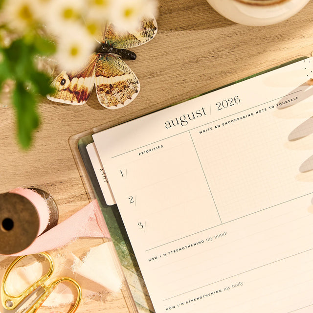 Happy Planner 2026 - 2027 Modern Nature Wellness Classic 12 Month Dated