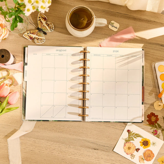 Happy Planner 2026 - 2027 Modern Nature Wellness Classic 12 Month Dated
