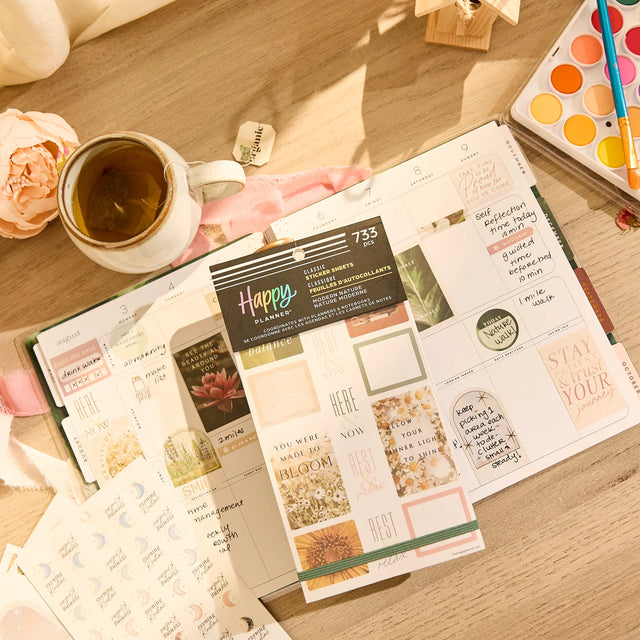 Happy Planner Modern Nature Sticker Book - Classic