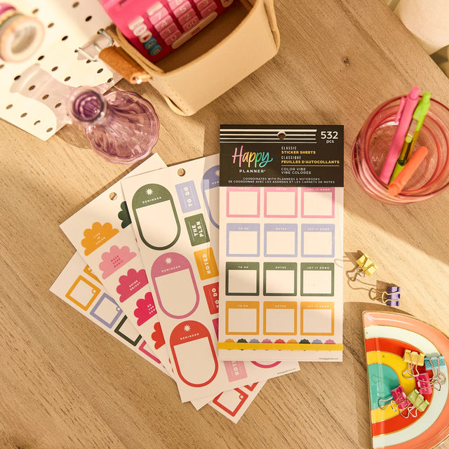 Happy Planner Colour Vibe Sticker Book - Classic