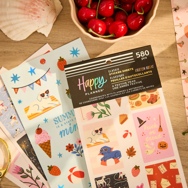 Happy Planner Festive Year Sticker Book - Classic