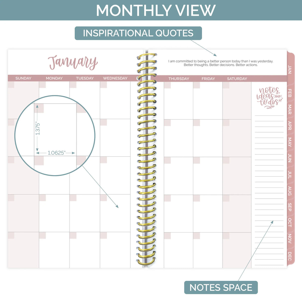 Undated Daily Planner - Bloom Daily Planners