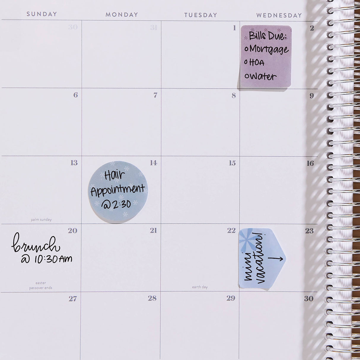 Erin Condren Canvas Asterisk Universal Snap-In Sticky Notes