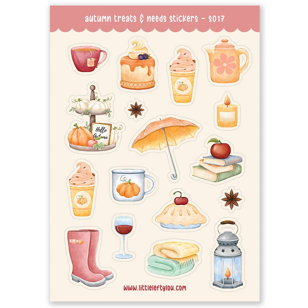 Autumn Treats Needs Stickers by Little Lefty Lou
