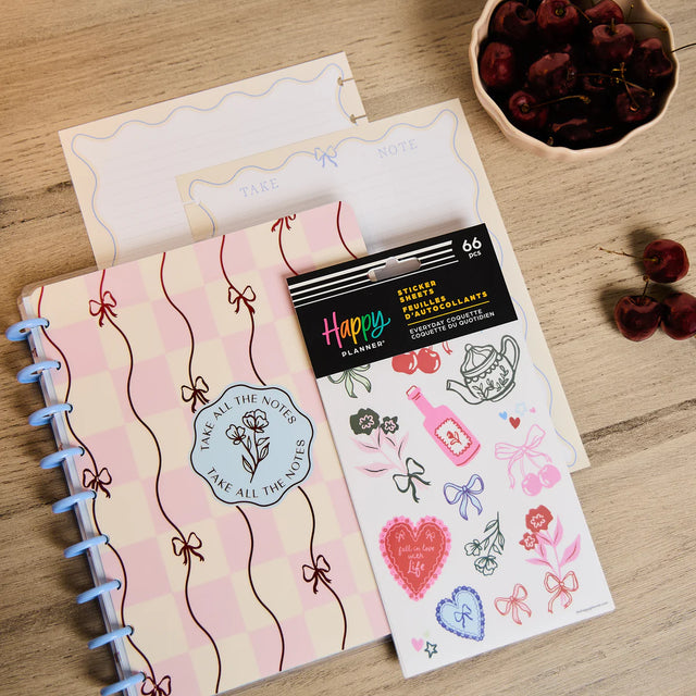 Happy Planner Everyday Coquette Notebook + Sticker Bundle