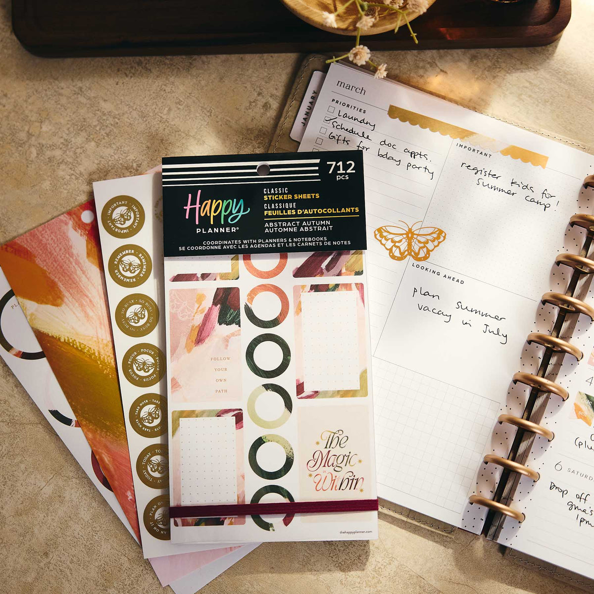 Happy Planner Abstract Autumn Classic Sticker Book