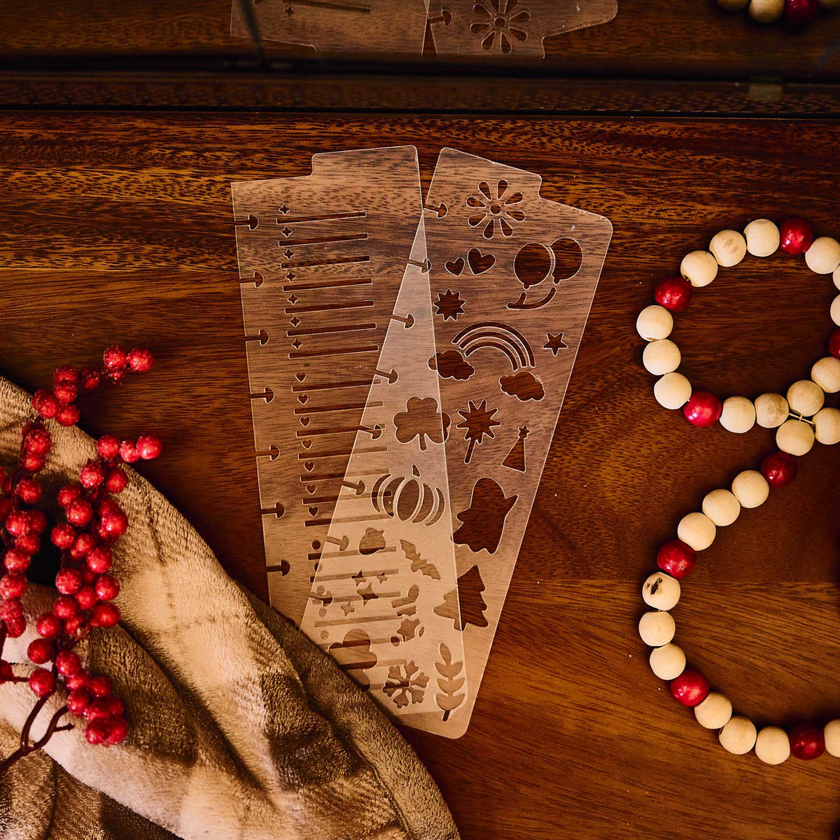 Happy Planner Seasonal reusable stencil bookmarks for Classic planners