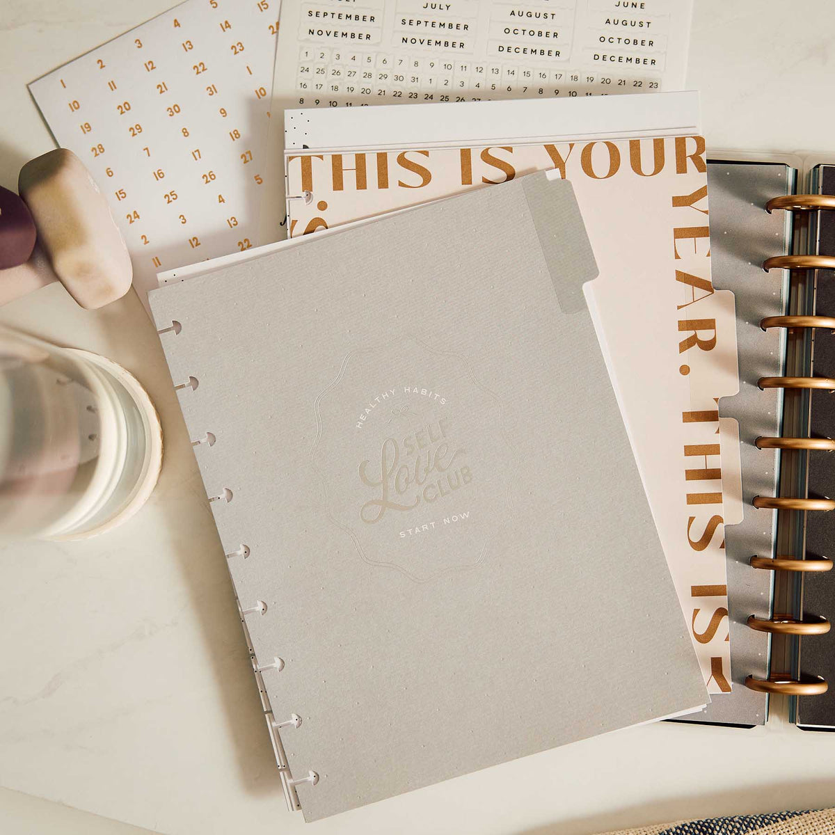 Happy Planner Haven & Heart Classic undated fitness planning inserts
