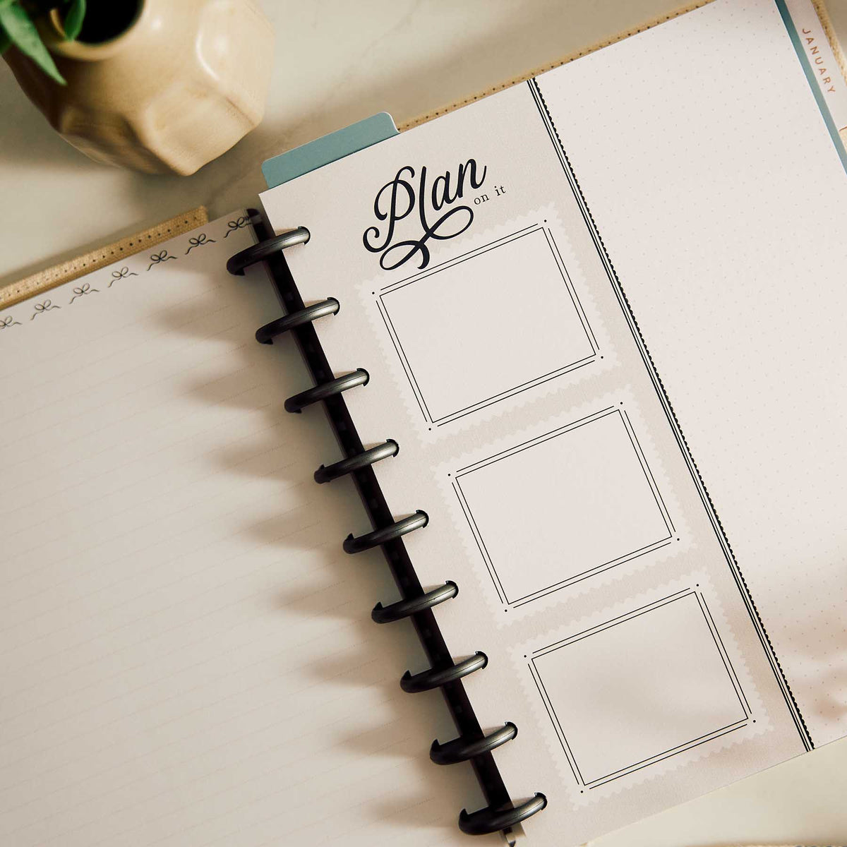 Haven & Heart neutral accessories for Classic discbound planners