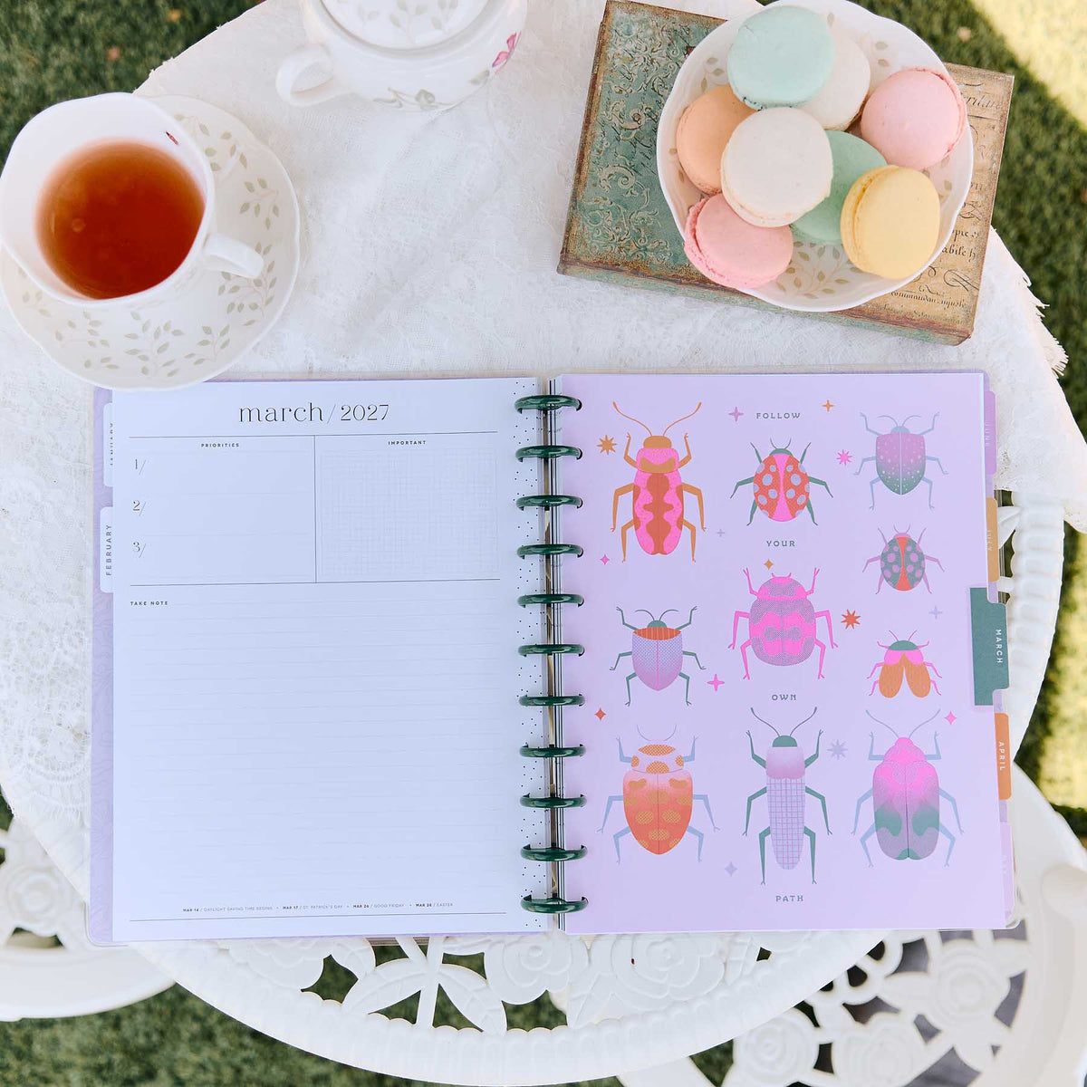 Happy Planner Hive and Bloom Big disc-bound planner for January to December 2027