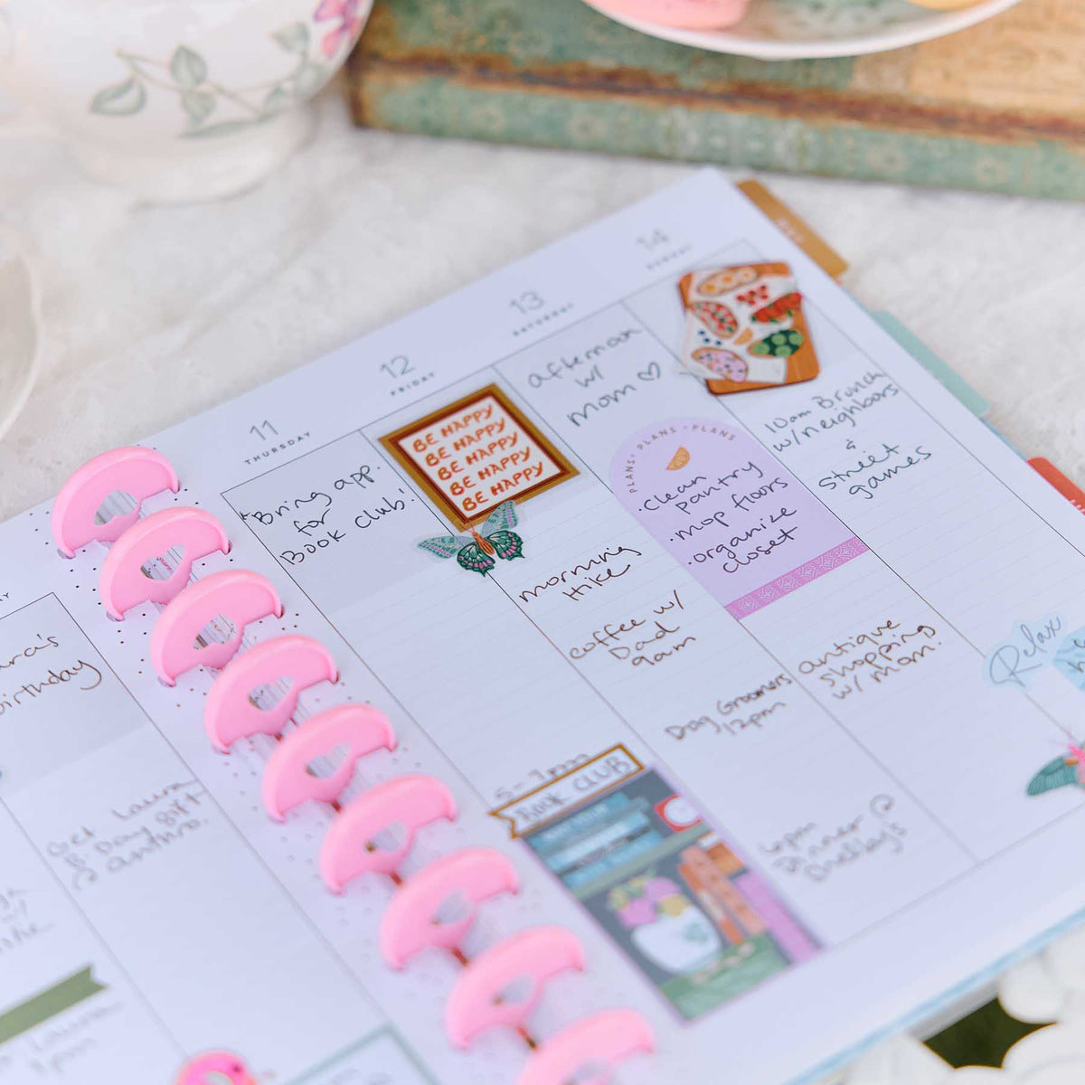 Happy Planner Life In Whimsy Classic Lined Vertical Planner 2027: Planner product detail in a lifestyle setting