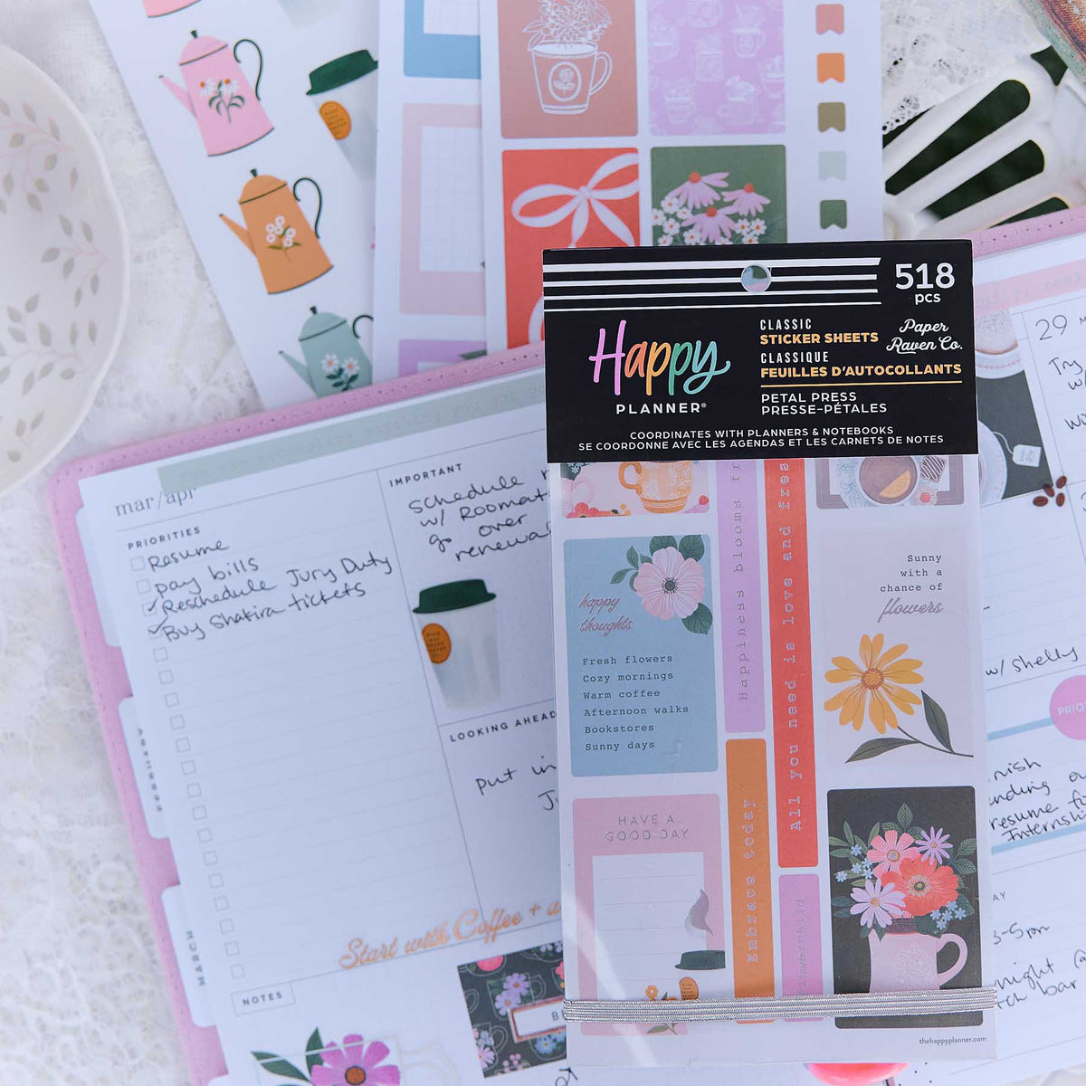 Happy Planner Petal Press Classic Sticker Book