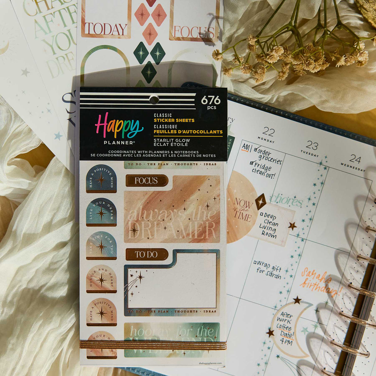 Happy Planner Starlit Glow Classic Sticker Book