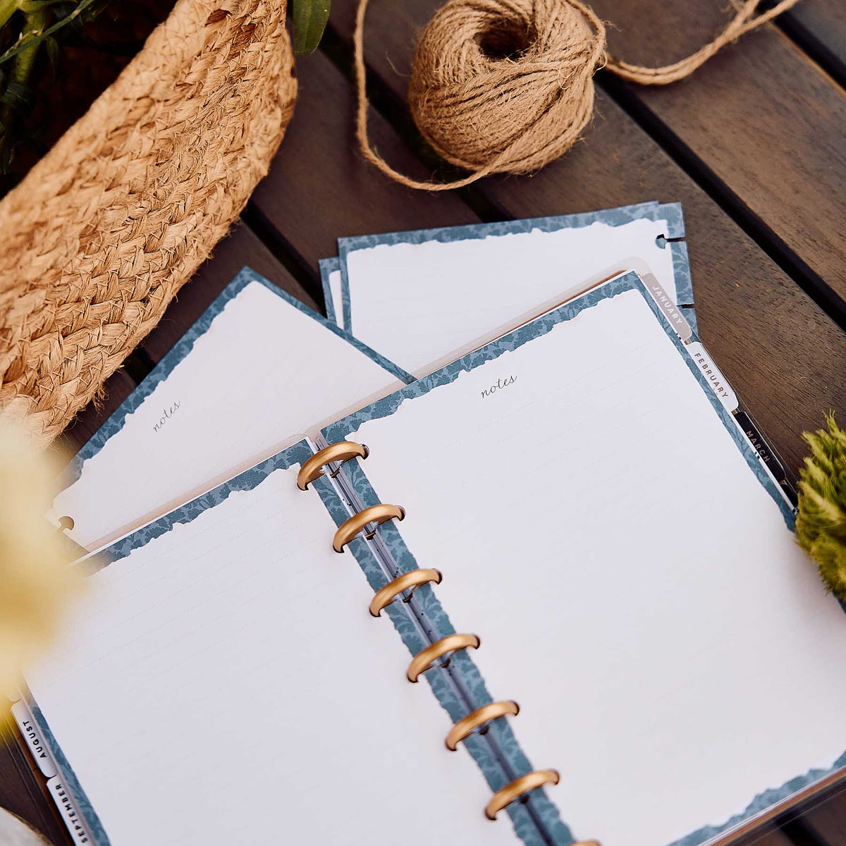 Happy Planner Shadow Fields paper for Mini planners and notebooks