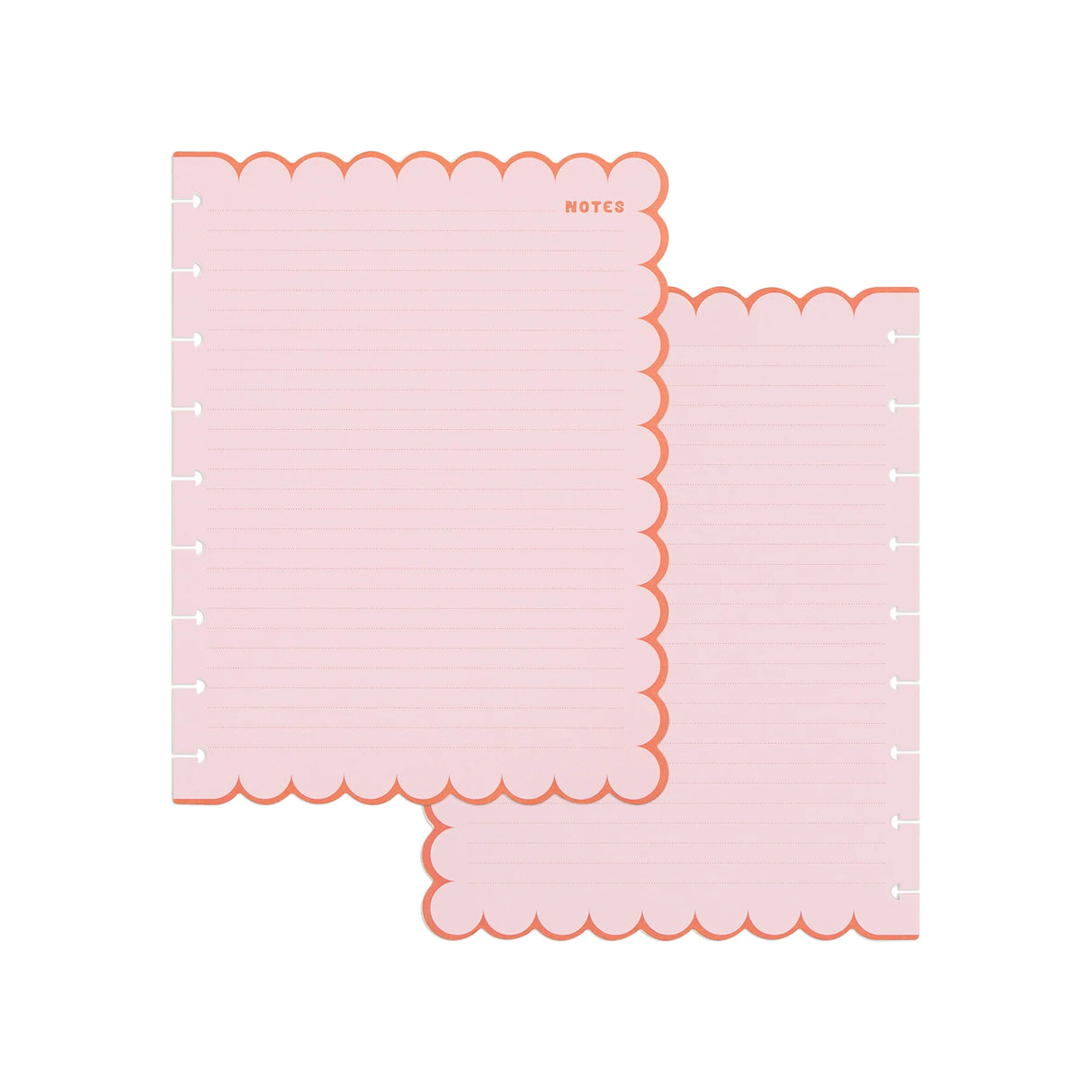 Happy Planner Sunshine Splash Scalloped Classic Filler Paper - Dotted Lined