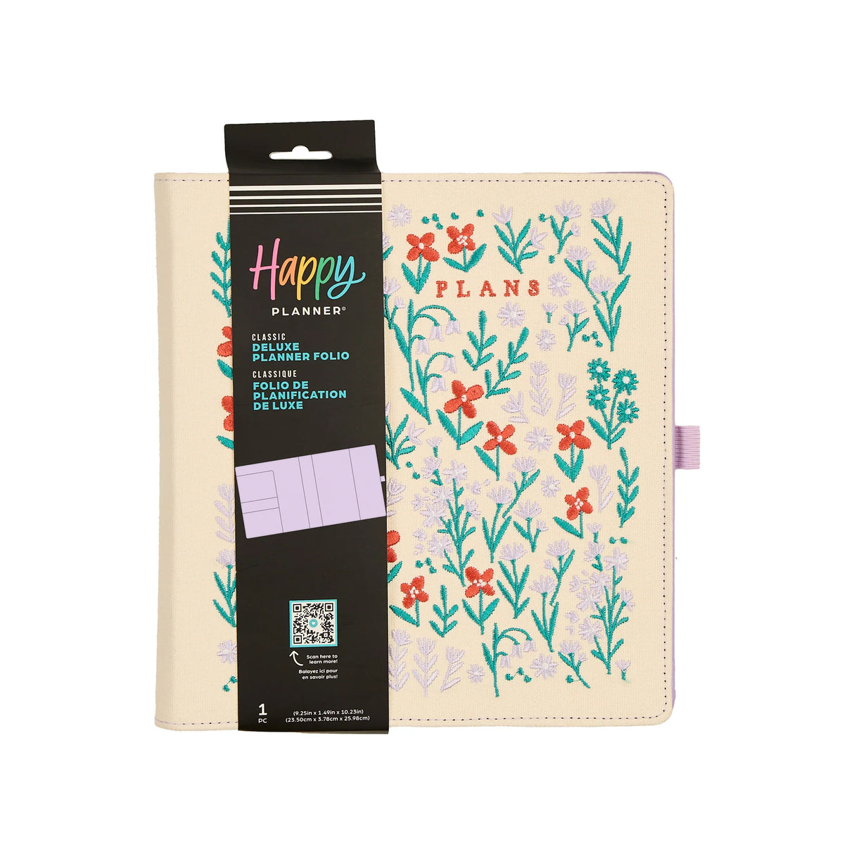 Happy Planner Classic Embroidered Tiny Florals Folio