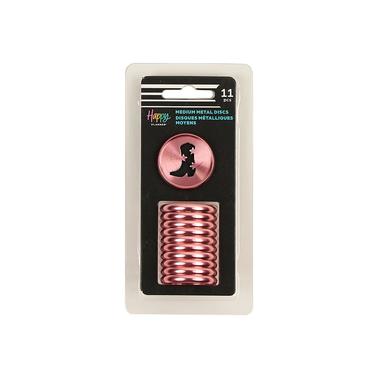 Happy Planner Coral Western Boot Medium Metal Disc Set