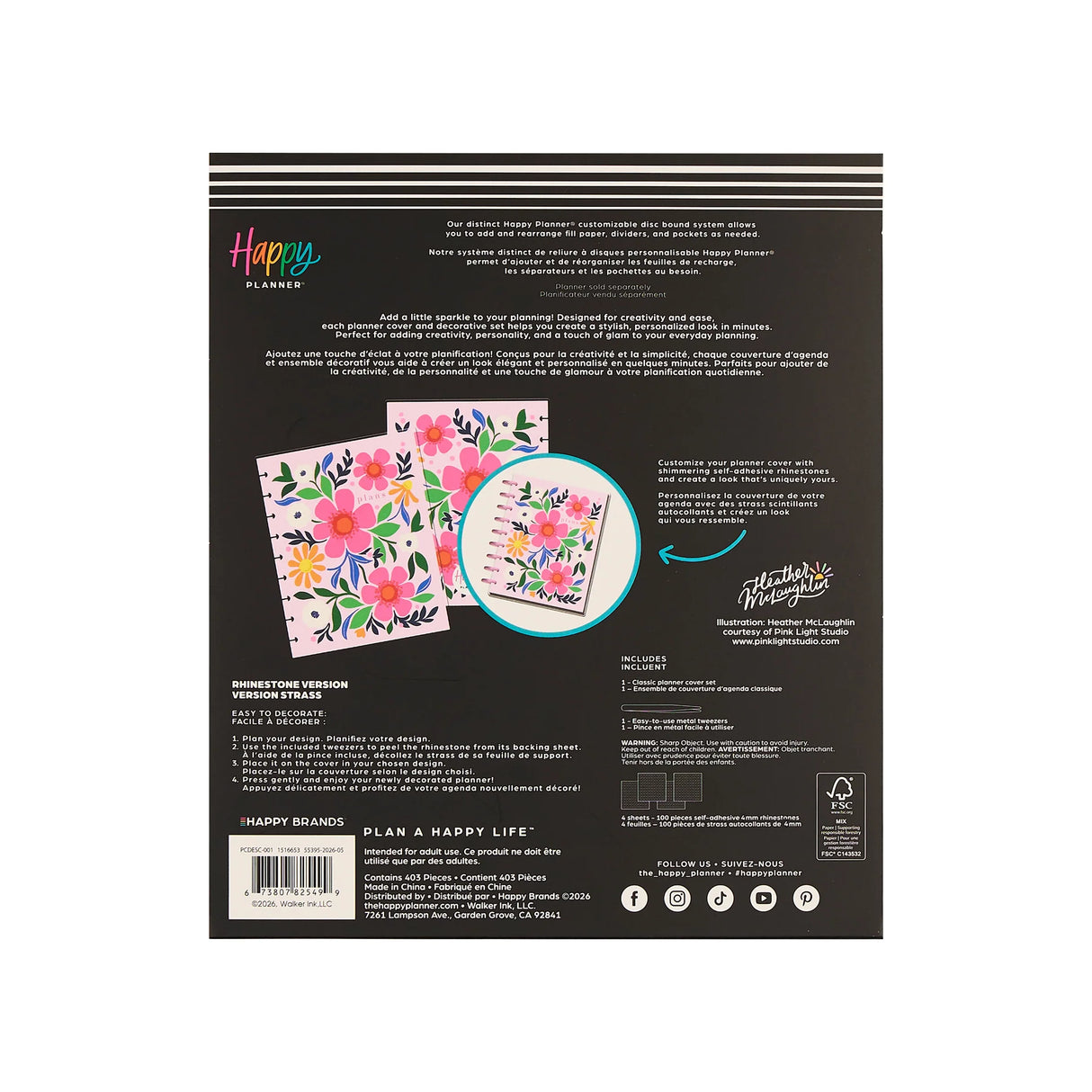 Happy Planner Classic Floral DIY Decorative Cover