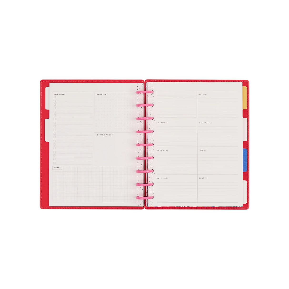 Happy Planner Deluxe Sunshine Splash Classic 12-Month Undated Planner - Dashboard