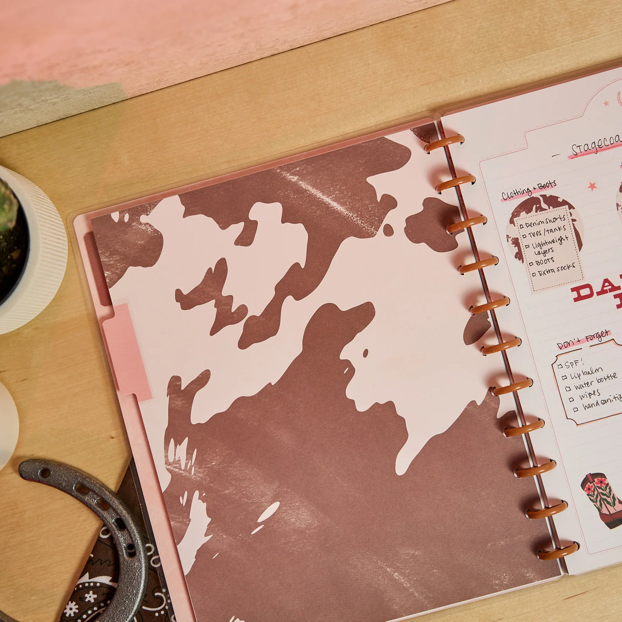 Happy Planner Western Bloom Big Notebook - Dotted Lined