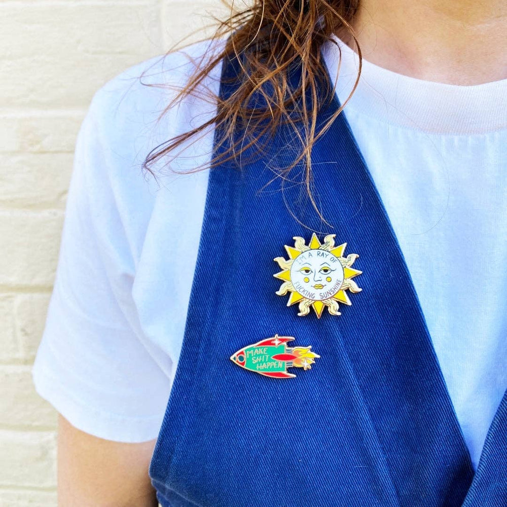 I'm A Ray Of Fucking Sunshine Lapel Pin