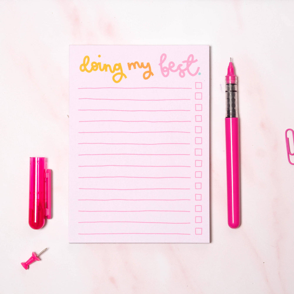 A6 Notepad - Doing My Best