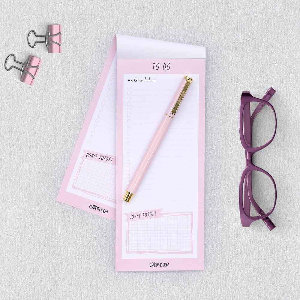 Carpe Diem Ballerina Pink Magnetic To Do List Notepad