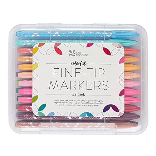 Erin Condren Rainbow Fine-Tip Marker Set