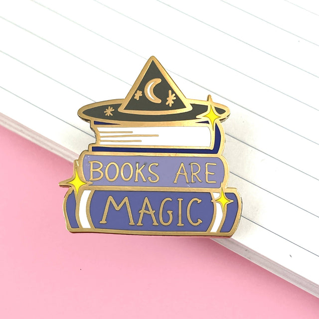 Books Are Magic Enamel Pin Badge