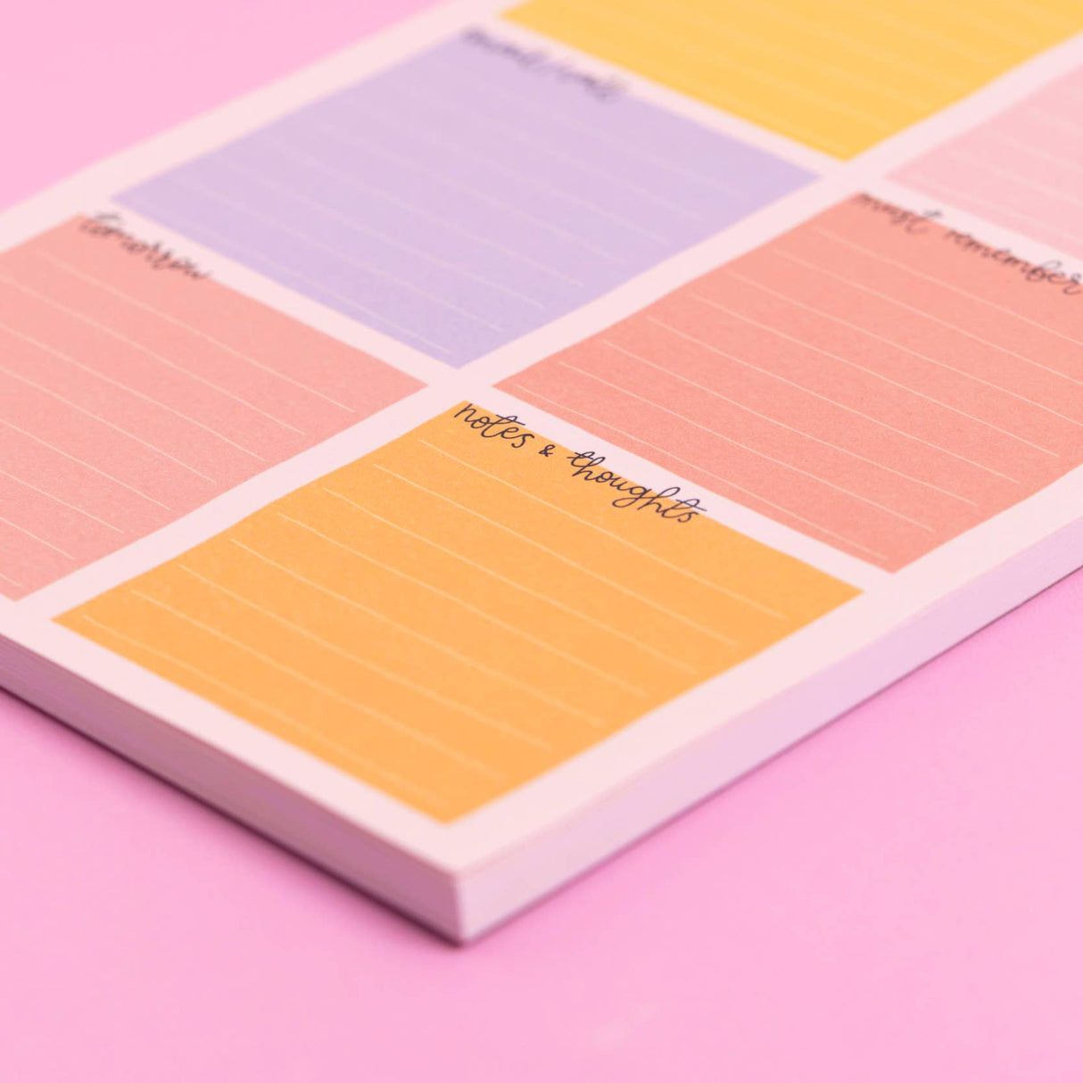 A5 Notepad Planner