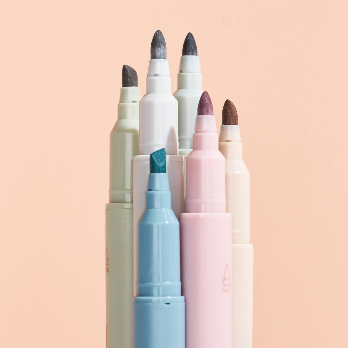 Erin Condren Canvas Asterisk Dual-Tip Highlighters 6-pack