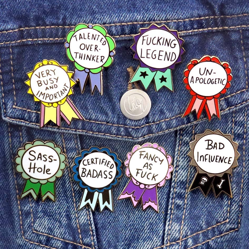 Fancy As F*ck Lapel Pin