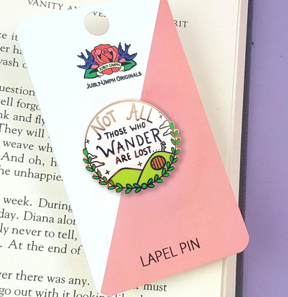Not All Who Wander Are Lost Enamel Lapel Pin