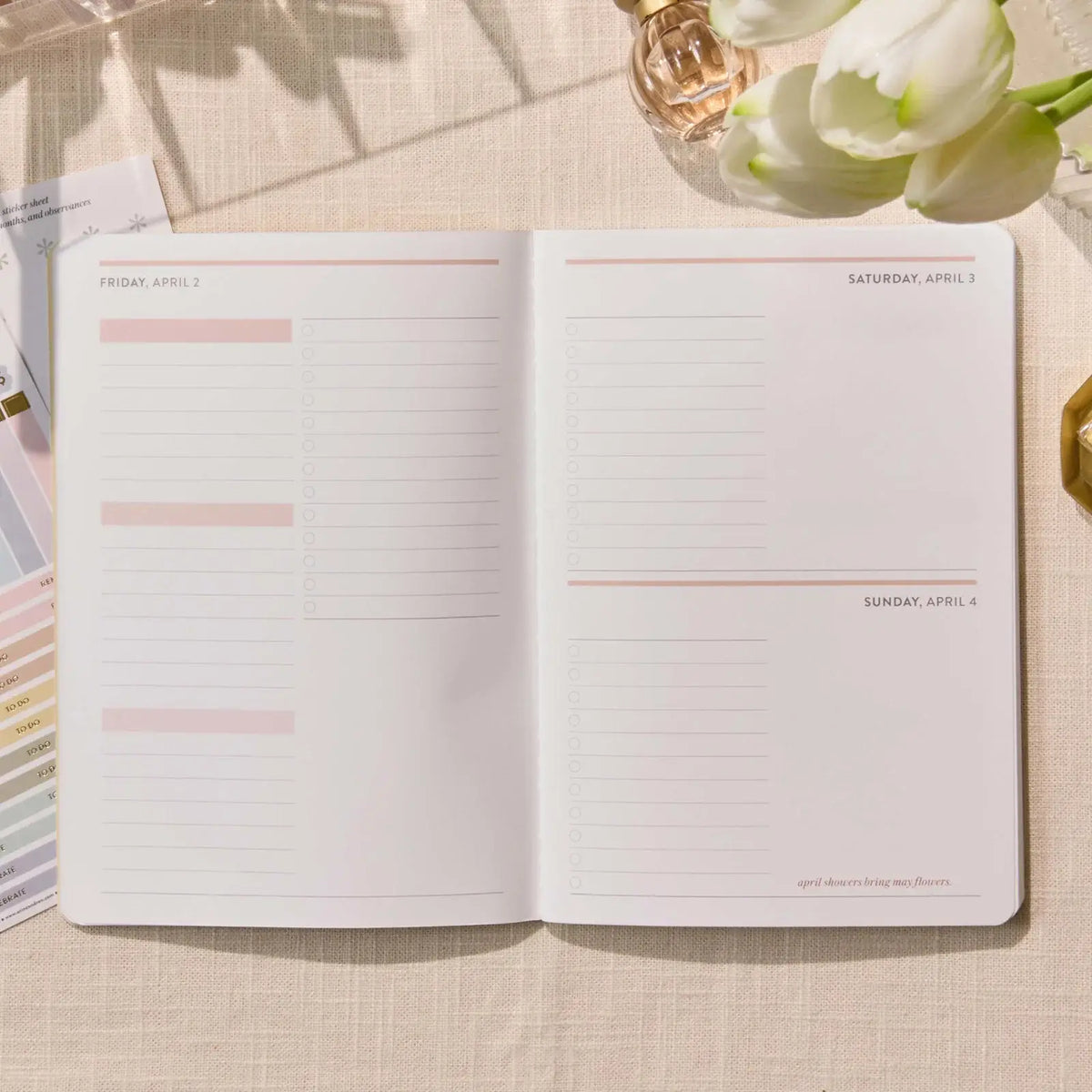 Erin Condren Petite Planner: Daily page with checklist and lined writing sections