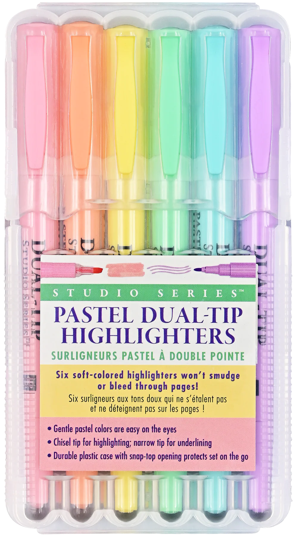 Dual-Tip Pastel Highlighters - Set of 6 - Studio Series