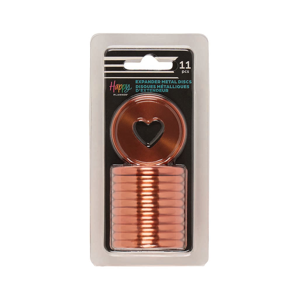 Happy Planner Coral Metal Expander Discs