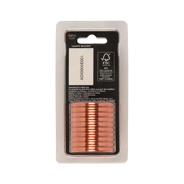 Happy Planner Coral Metal Expander Discs