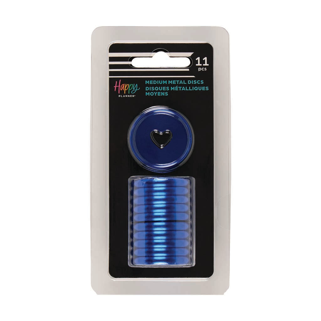 Happy Planner Santorini Blue Metal Discs