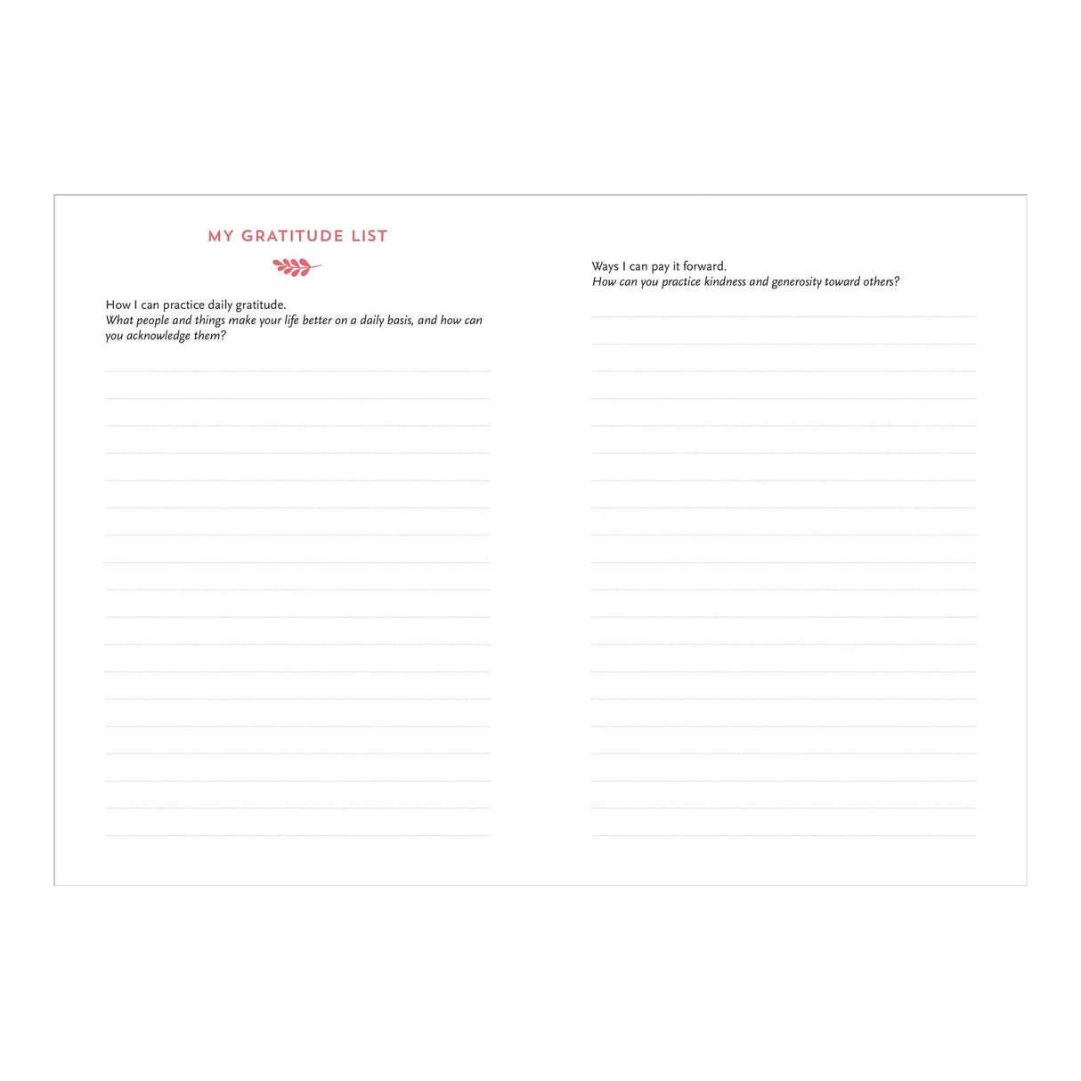 A Daily Dose of Gratitude Journal