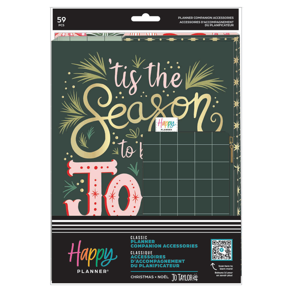 Happy Planner Christmas Classic Planner Companion Christmas-themed planner accessory with decorative text on a green background